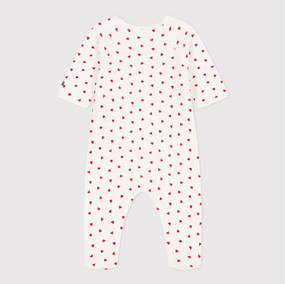 pyjama fluweel, hartjes - PETIT BATEAU
