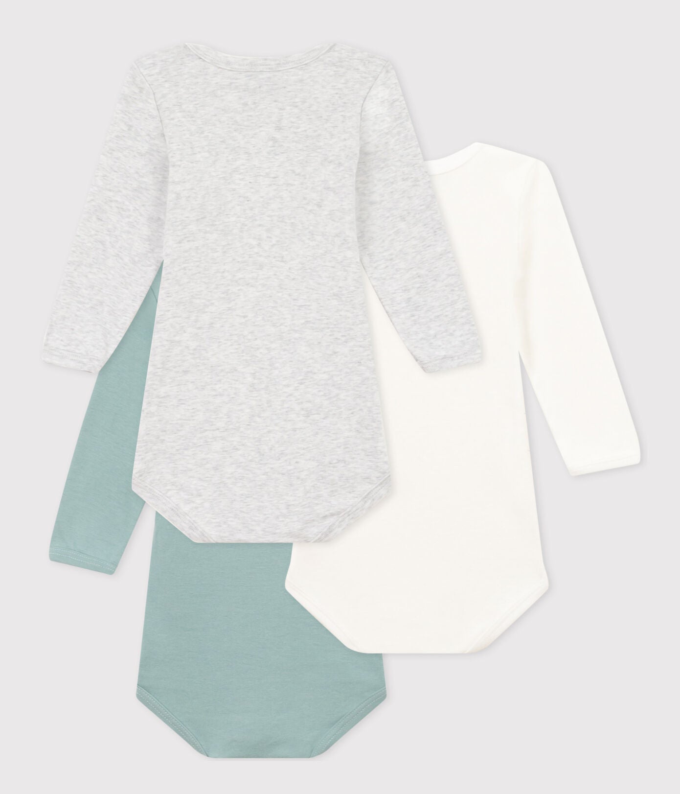 body lange mouw, 3-pack, petit boat - PETIT BATEAU