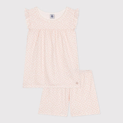 kinderpyjama, roze bloemen - PETIT BATEAU