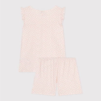 kinderpyjama, roze bloemen - PETIT BATEAU