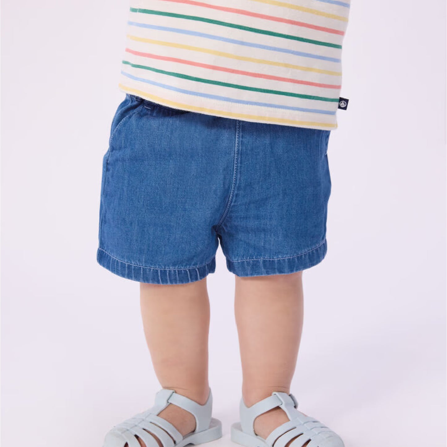 short denim, blauw - PETIT BATEAU