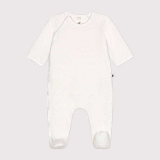 pyjama tubic, wit hart - PETIT BATEAU