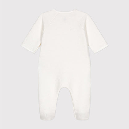 pyjama tubic, wit hart - PETIT BATEAU