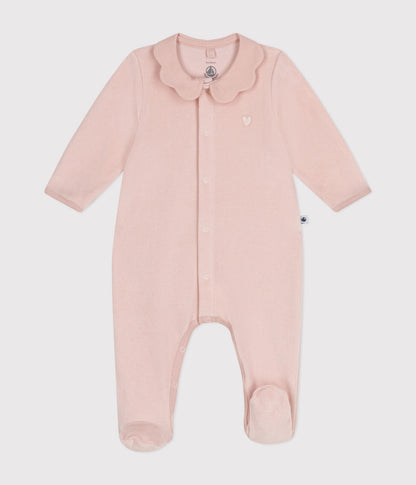 babypyjama fluweel, saline - PETIT BATEAU