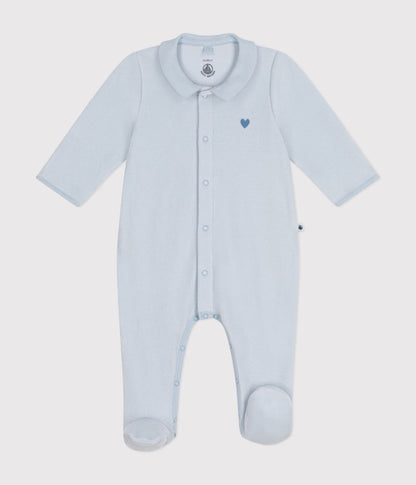 babypyjama fluweel, gomme - PETIT BATEAU