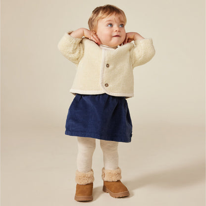 jas sherpa, ecru - PETIT BATEAU