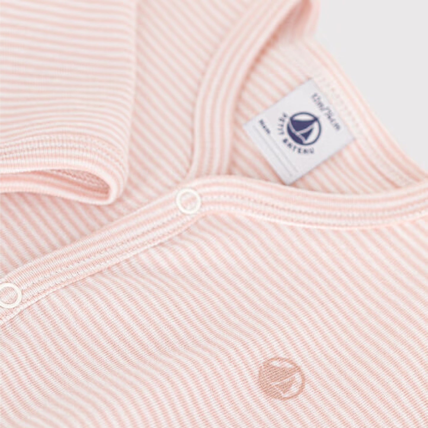pyjama katoen, streep roze - PETIT BATEAU