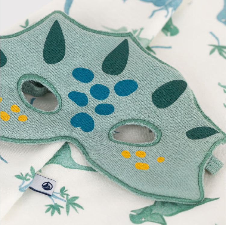 kinderpyjama katoen, dino's + masker - PETIT BATEAU