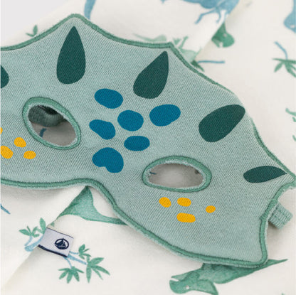 kinderpyjama katoen, dino's + masker - PETIT BATEAU