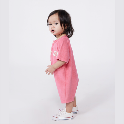 jumpsuit badstof, peonia pink - PETIT BATEAU