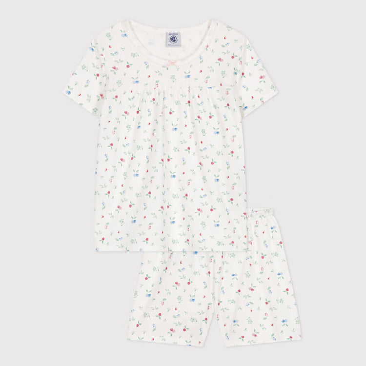 kinderpyjama katoen, fruitprint - PETIT BATEAU