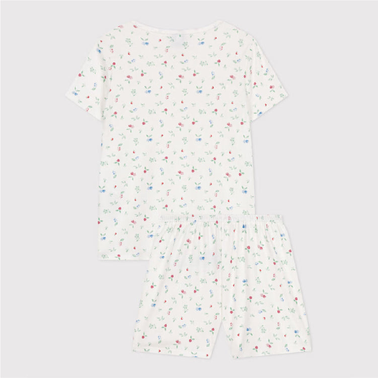 kinderpyjama katoen, fruitprint - PETIT BATEAU