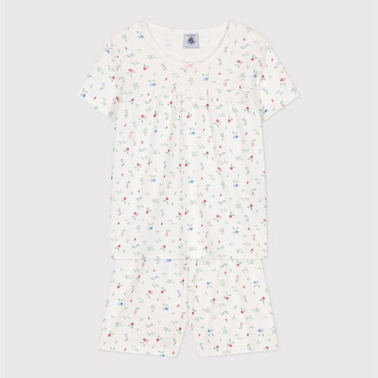 kinderpyjama katoen, fruitprint - PETIT BATEAU