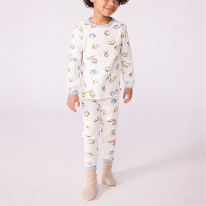 pyjama tubic, ontbijtprint - PETIT BATEAU