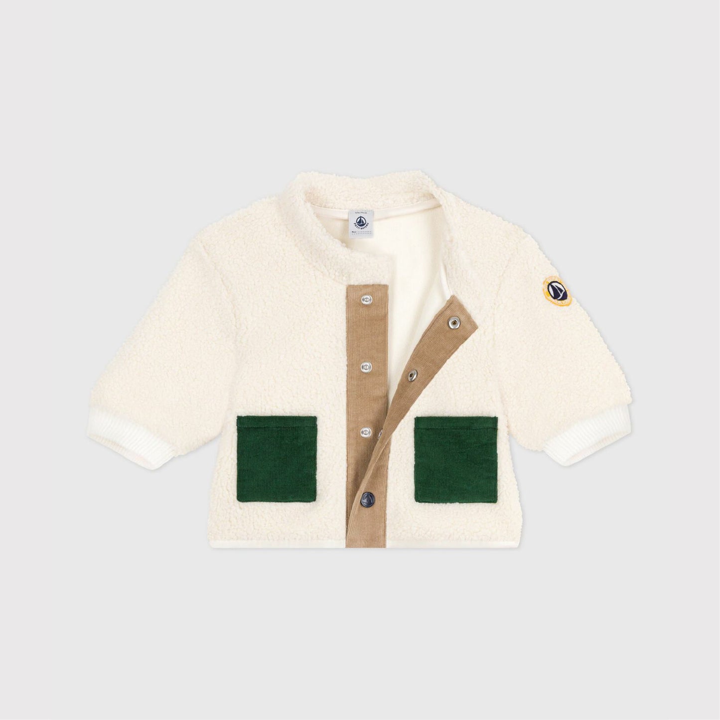 jas sherpa, milk/multi - PETIT BATEAU