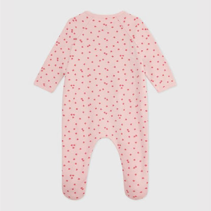pyjama geruwde fleece, appelprint - PETIT BATEAU