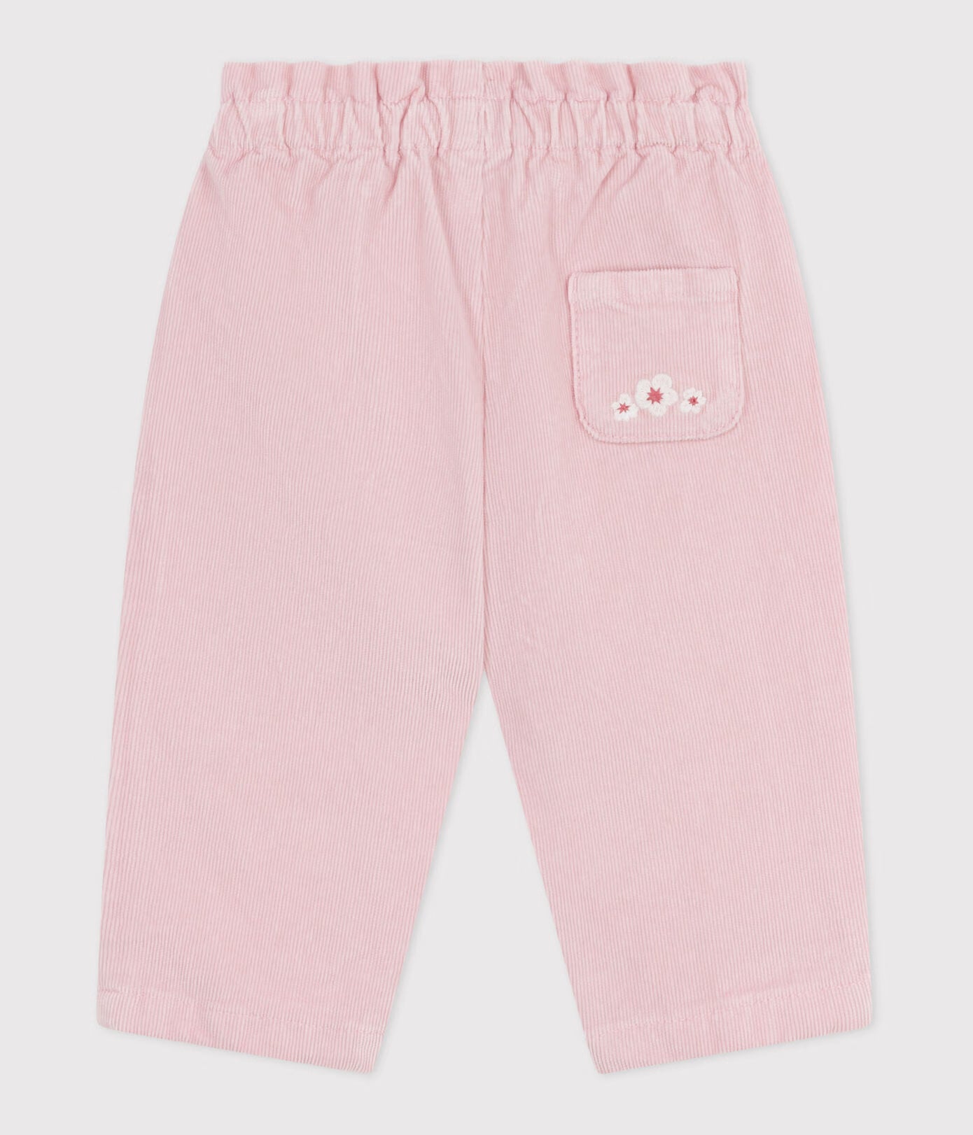 broek fluweel, roze - PETIT BATEAU