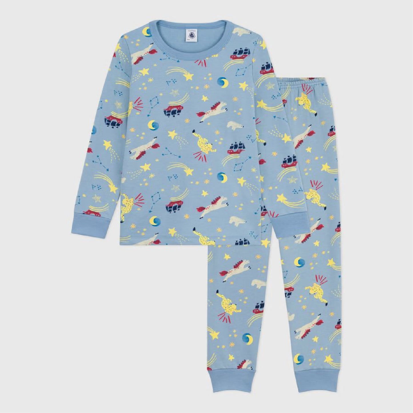 kinderpyjama fleece, night - PETIT BATEAU