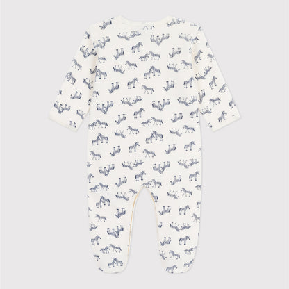 pyjama fluweel, zebra - PETIT BATEAU