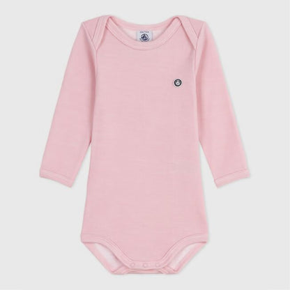 body lange mouw wol, saline - PETIT BATEAU