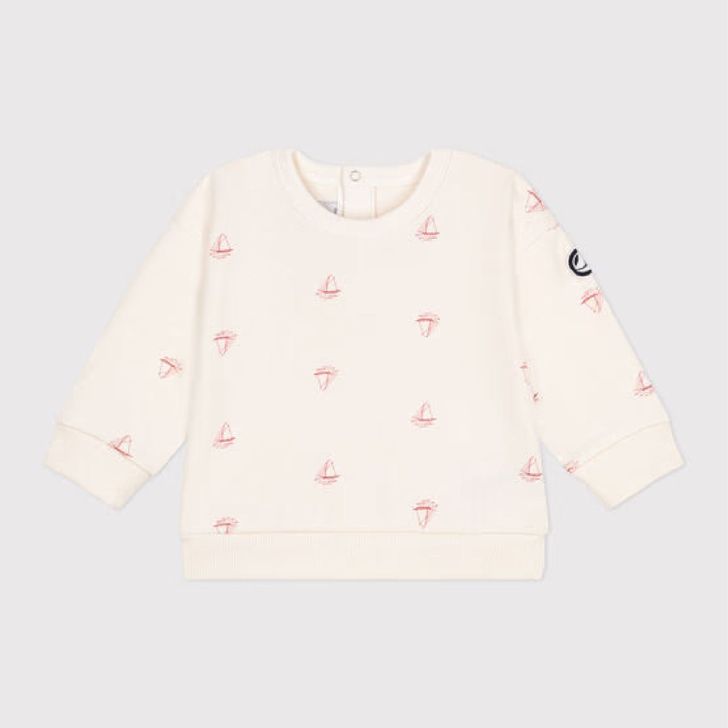sweater katoen, bootprint - PETIT BATEAU