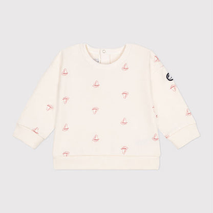 sweater katoen, bootprint - PETIT BATEAU