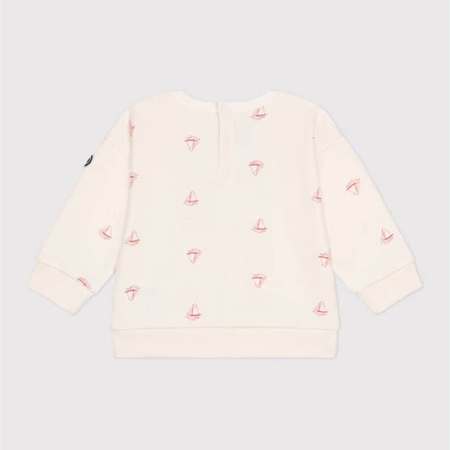 sweater katoen, bootprint - PETIT BATEAU