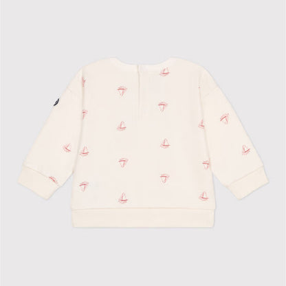 sweater katoen, bootprint - PETIT BATEAU