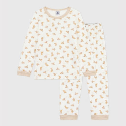 kinderpyjama fluweel, luipaard - PETIT BATEAU