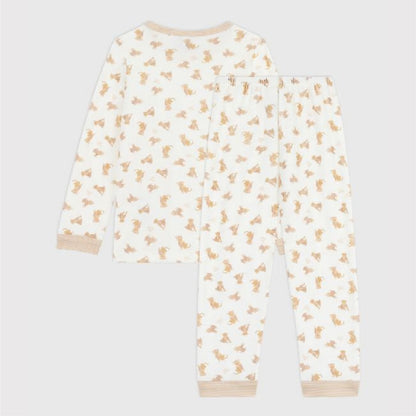 kinderpyjama fluweel, luipaard - PETIT BATEAU