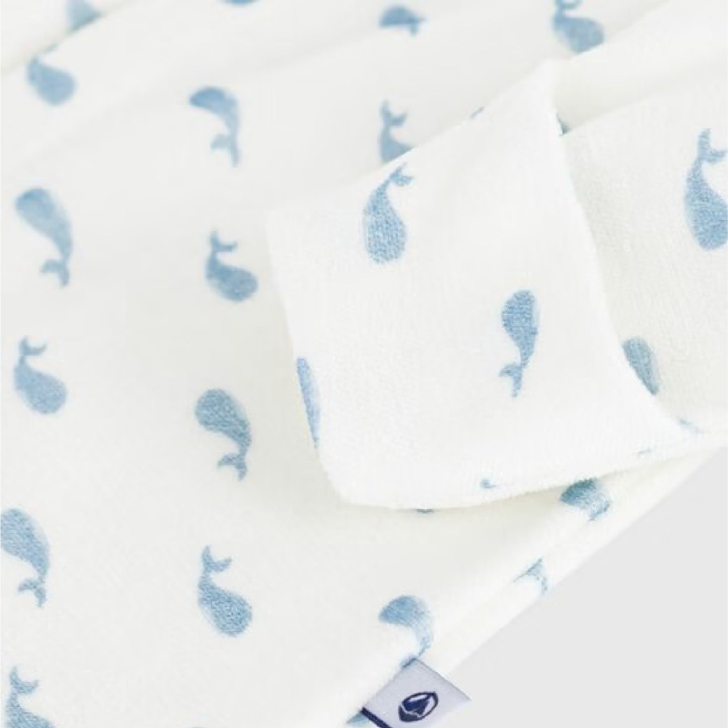 pyjama fluweel kraag, walvis - PETIT BATEAU