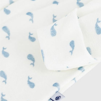 pyjama fluweel kraag, walvis - PETIT BATEAU