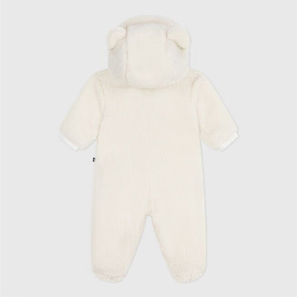 buitenpak met oortjes sherpa, milk - PETIT BATEAU