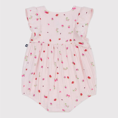 barboteuse, aardbeiprint - PETIT BATEAU