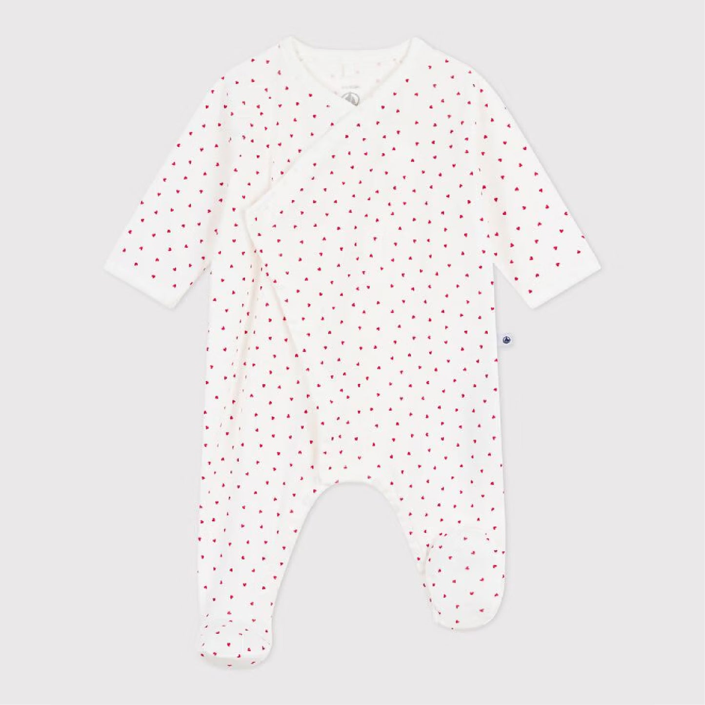 katoenen pyjama, hartjesprint - PETIT BATEAU
