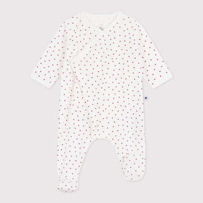katoenen pyjama, hartjesprint - PETIT BATEAU
