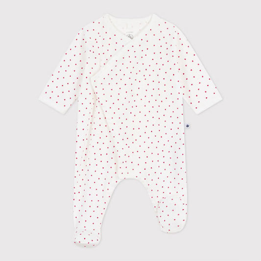 katoenen pyjama, hartjesprint - PETIT BATEAU
