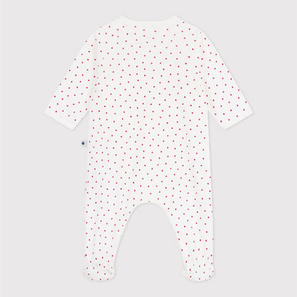 katoenen pyjama, hartjesprint - PETIT BATEAU