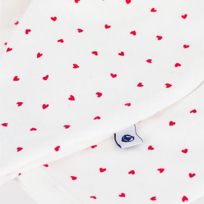 katoenen pyjama, hartjesprint - PETIT BATEAU