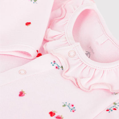 pyjama katoen, aardbeiprint - PETIT BATEAU