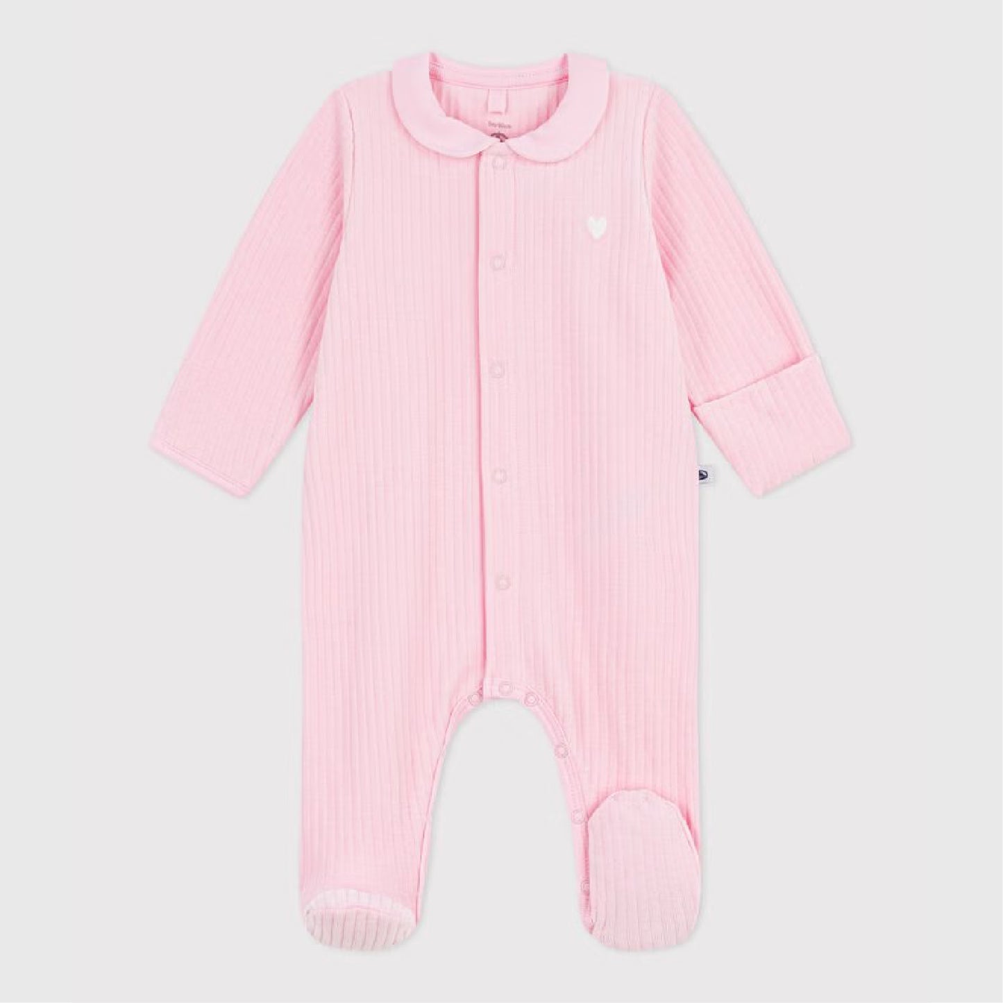 pyjama fluweel, roze - PETIT BATEAU