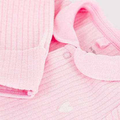 pyjama fluweel, roze - PETIT BATEAU