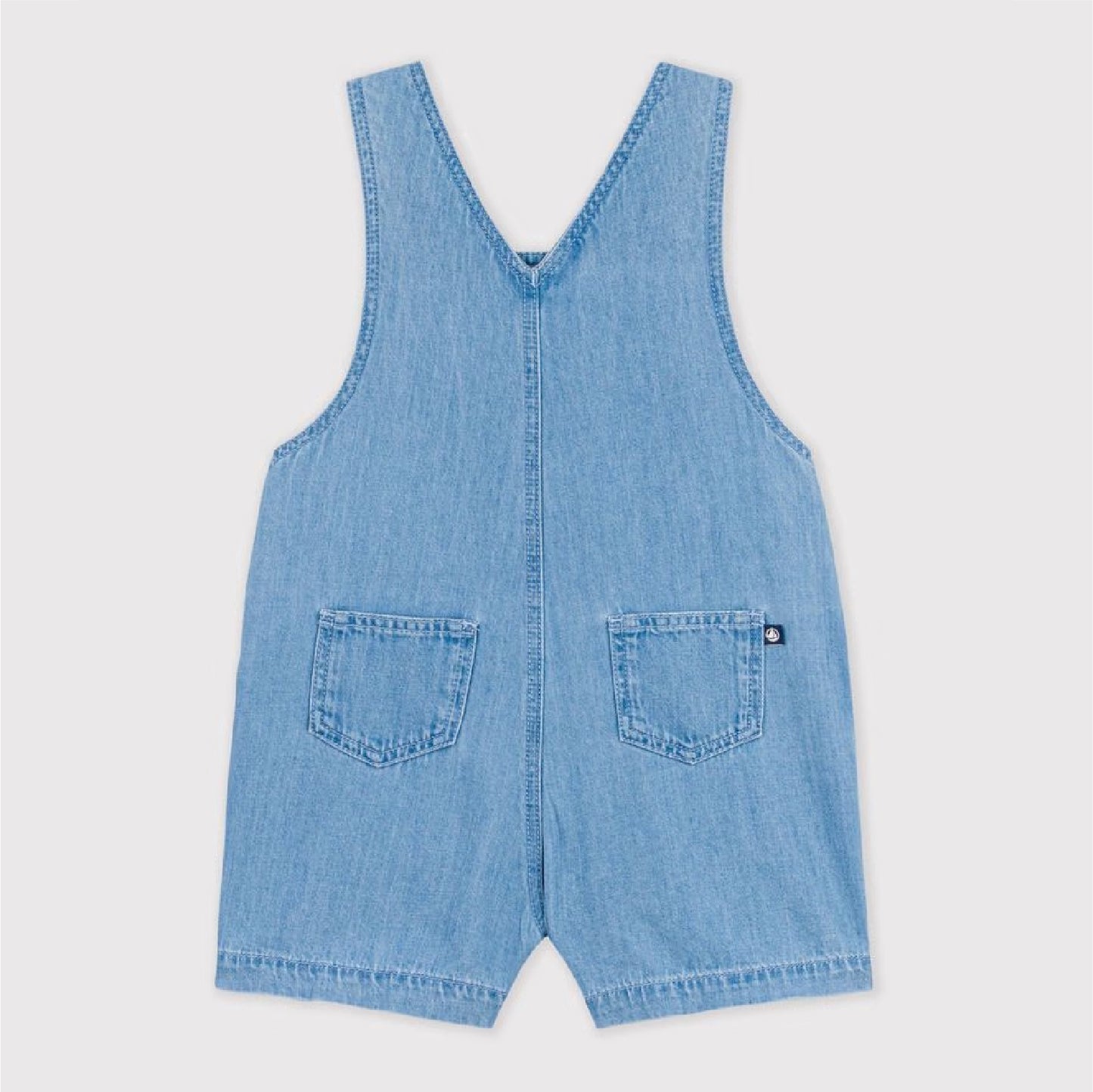 salopette denim, blauw - PETIT BATEAU