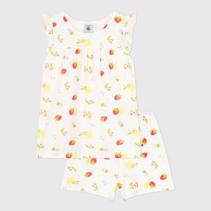 kinderpyjama katoen, fruit - PETIT BATEAU