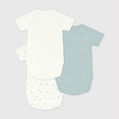 body korte mouw, pootjesprint - PETIT BATEAU