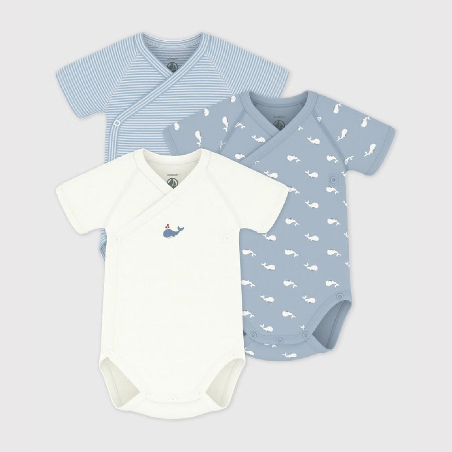 body korte mouw, walvis - PETIT BATEAU