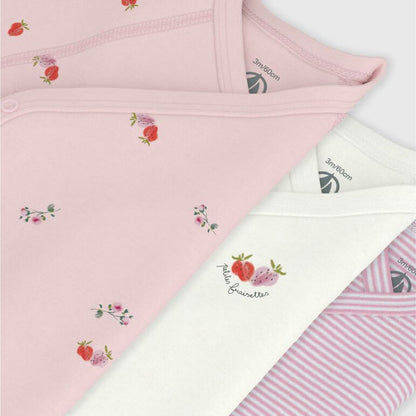 body korte mouw, aardbeiprint - PETIT BATEAU