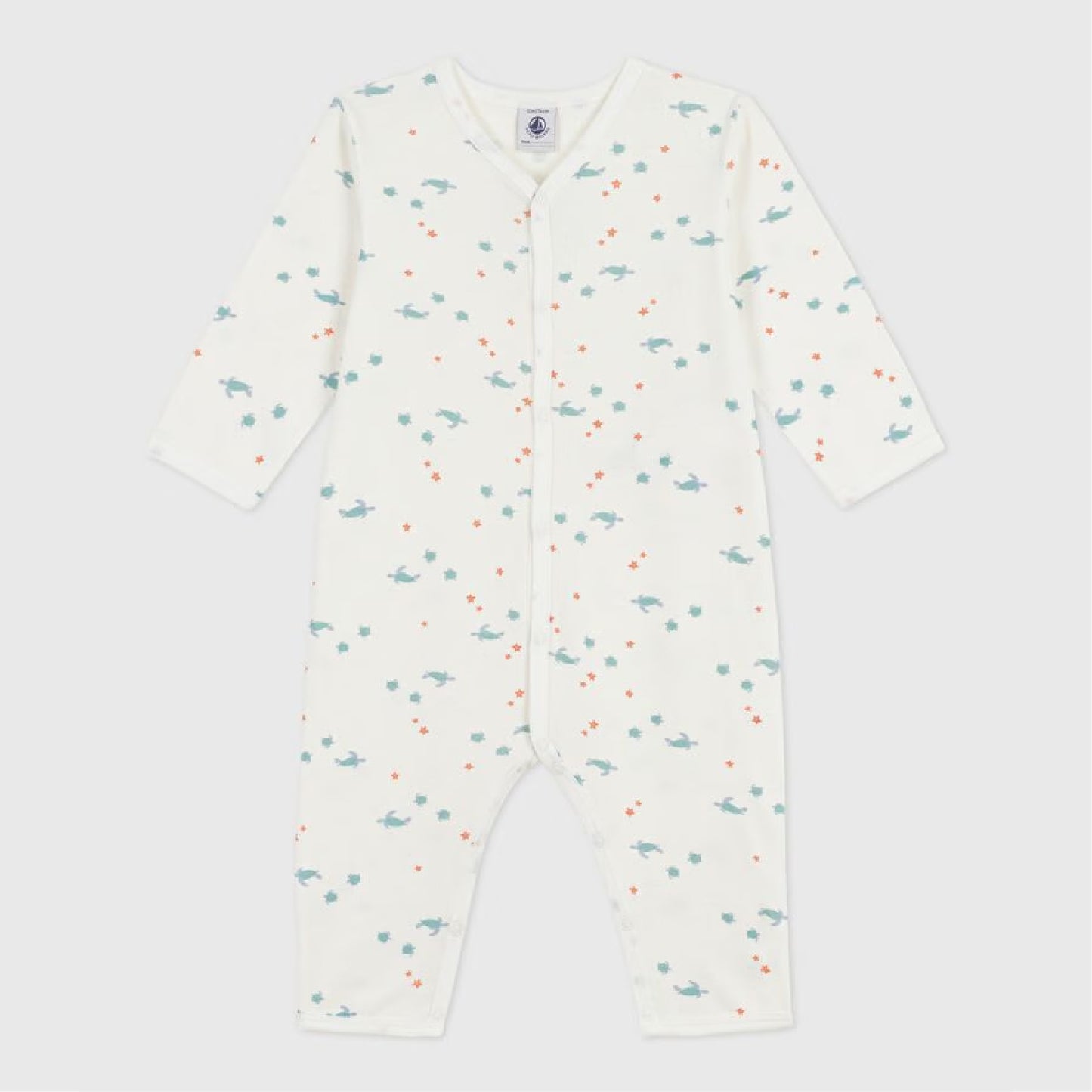 pyjama katoen, sea turtle - PETIT BATEAU