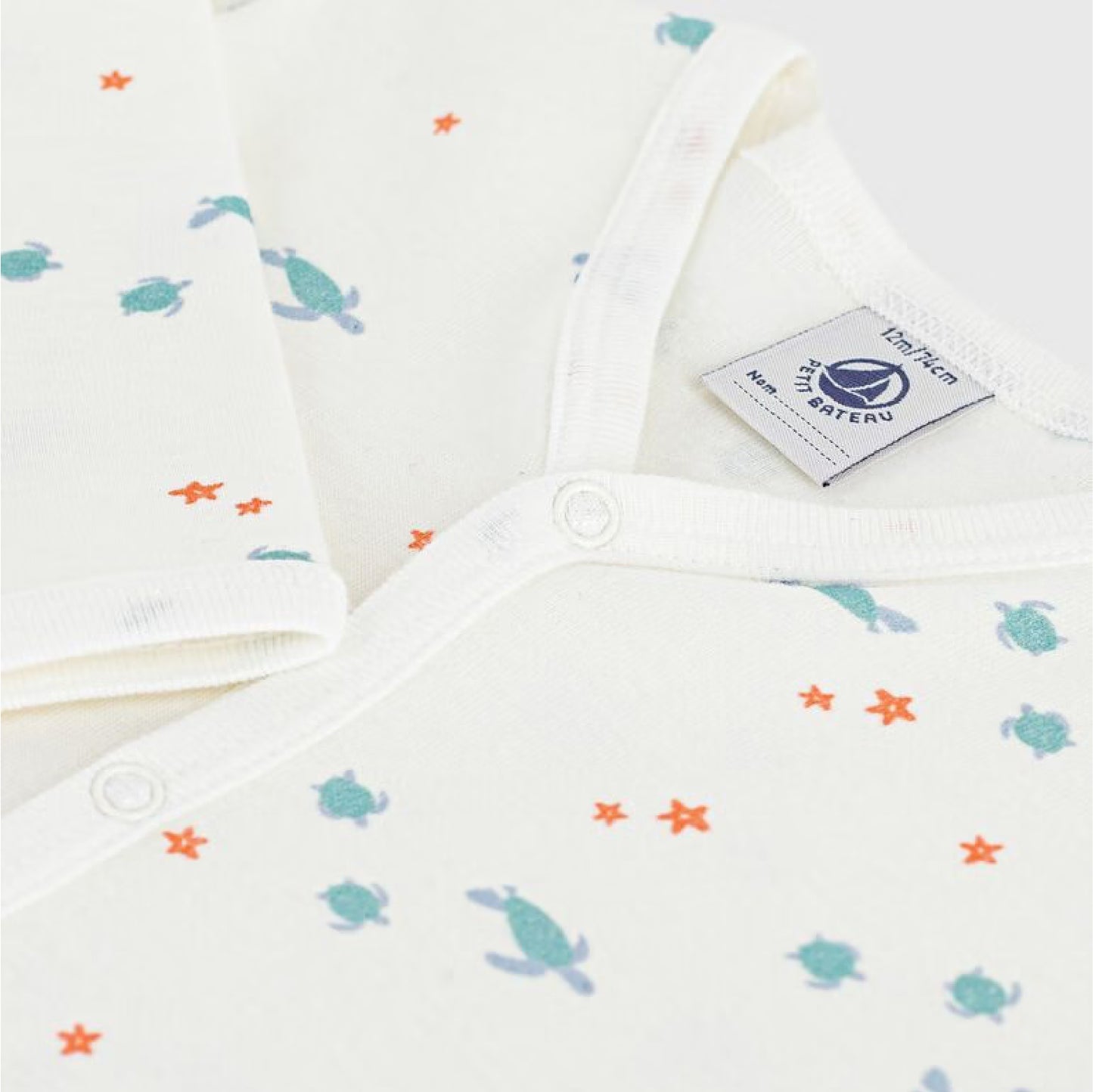 pyjama katoen, sea turtle - PETIT BATEAU