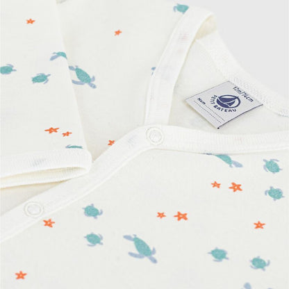 pyjama katoen, sea turtle - PETIT BATEAU